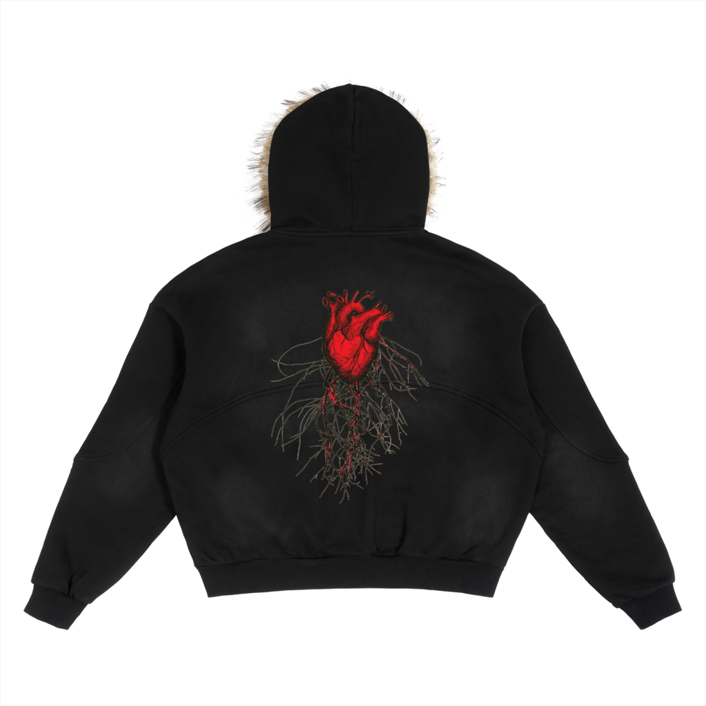LOVE ME  Fur Hoodie
