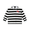 KISS THE DRIP Stripe Polo Shirt